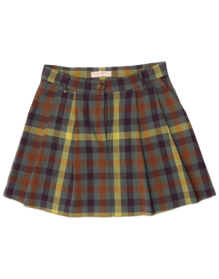 Rinascimento Minifalda Plisada Mujer Mediana W30 Vichy Multicolor