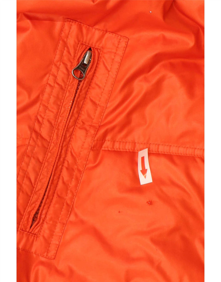 Fila Chaqueta acolchada con capucha para hombre UK 36 Small Naranja Poliéster