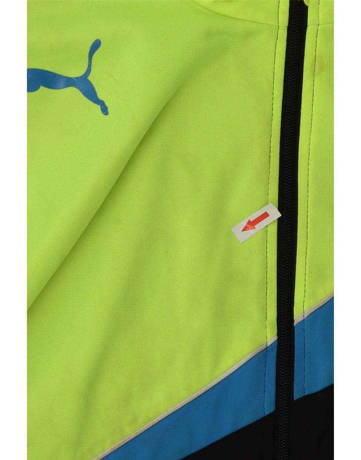 Puma Chaqueta de chándal para niño 15-16 años Negro Colorblock Poliéster