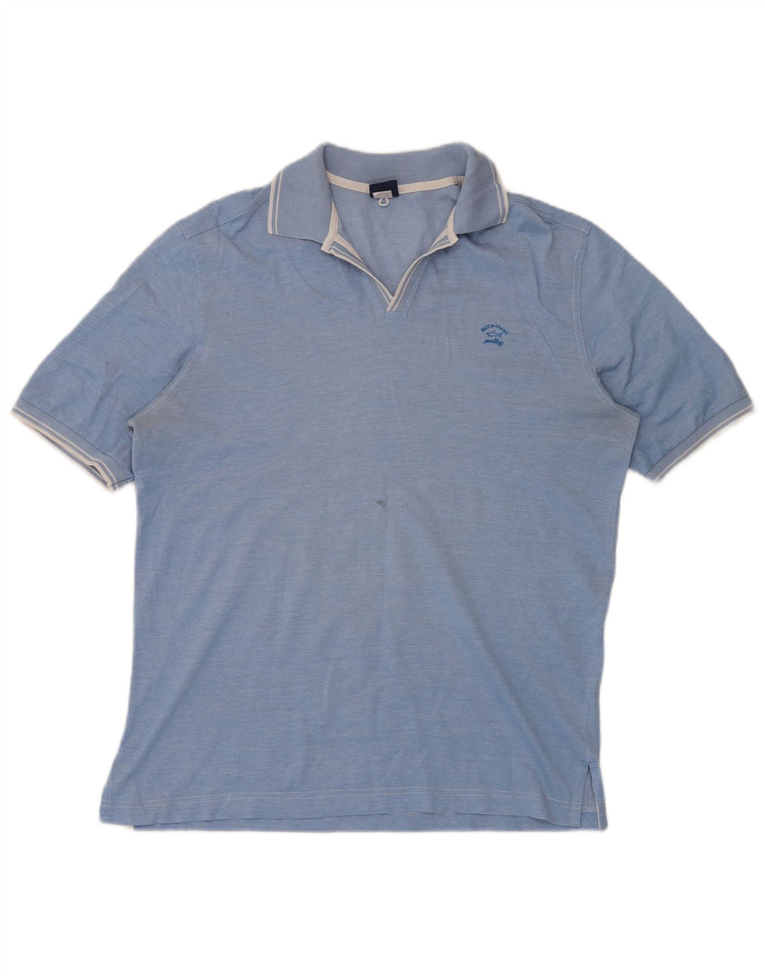 Paul & Shark Polo para hombre con moteado azul medio