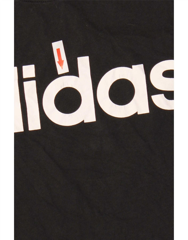 Adidas Mujer Gráfico Chaleco Top UK 8 Pequeño Negro