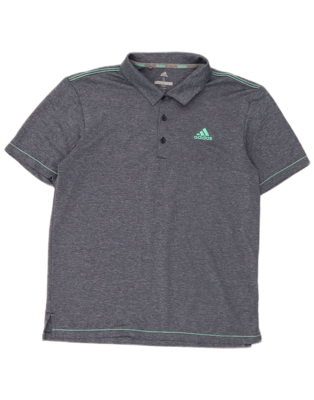 Adidas Polo De Golf Para Hombre Pequeño Poliéster Azul