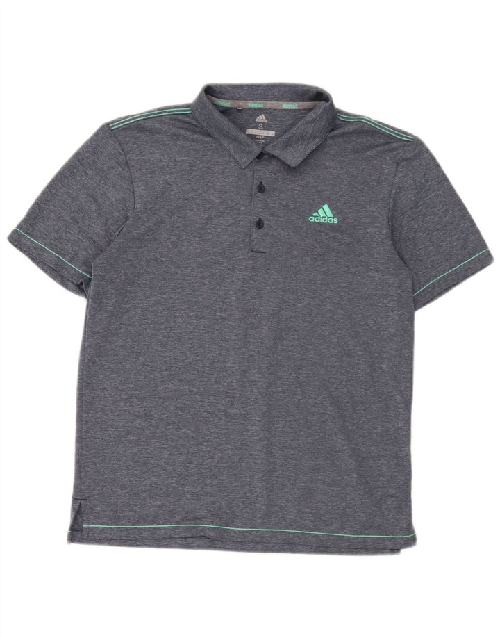 Adidas Polo De Golf Para Hombre Pequeño Poliéster Azul