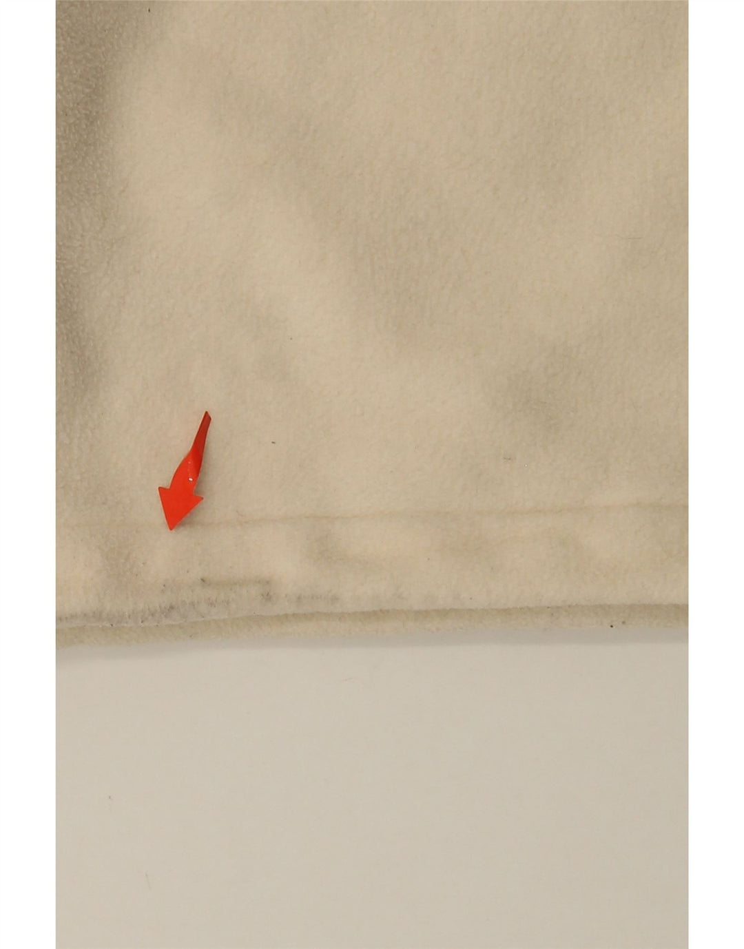 ADIDAS Jersey de forro polar con cuello con cremallera y gráfico extragrande para mujer UK 10 Small Beige