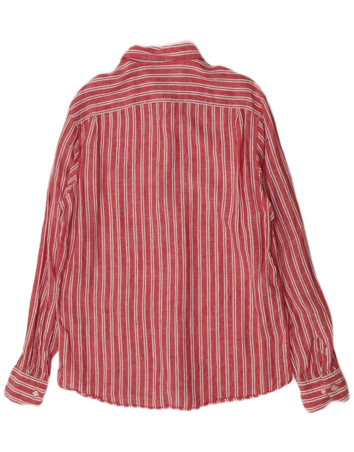 Camisa Massimo Dutti Hombre Large Rayas Rojas