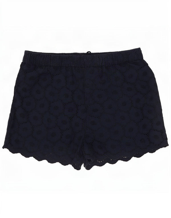 Jack Wills Pantalones cortos para mujer UK 12 Medium W30 Azul marino Algodón floral