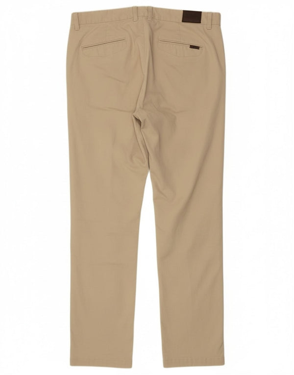 Schoffel Pantalón chino slim para hombre W34 L33 Algodón beige