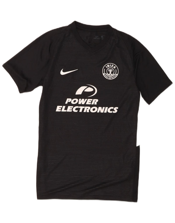 Nike Ibiza Graphic Camiseta para hombre, talla pequeña, poliéster negro