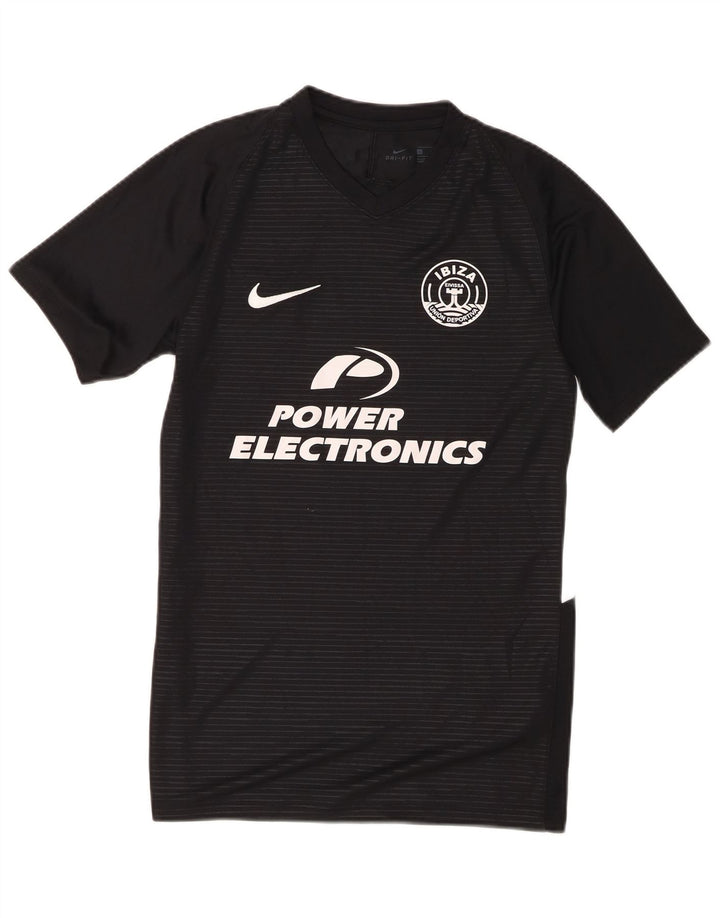 Nike Ibiza Graphic Camiseta para hombre, talla pequeña, poliéster negro