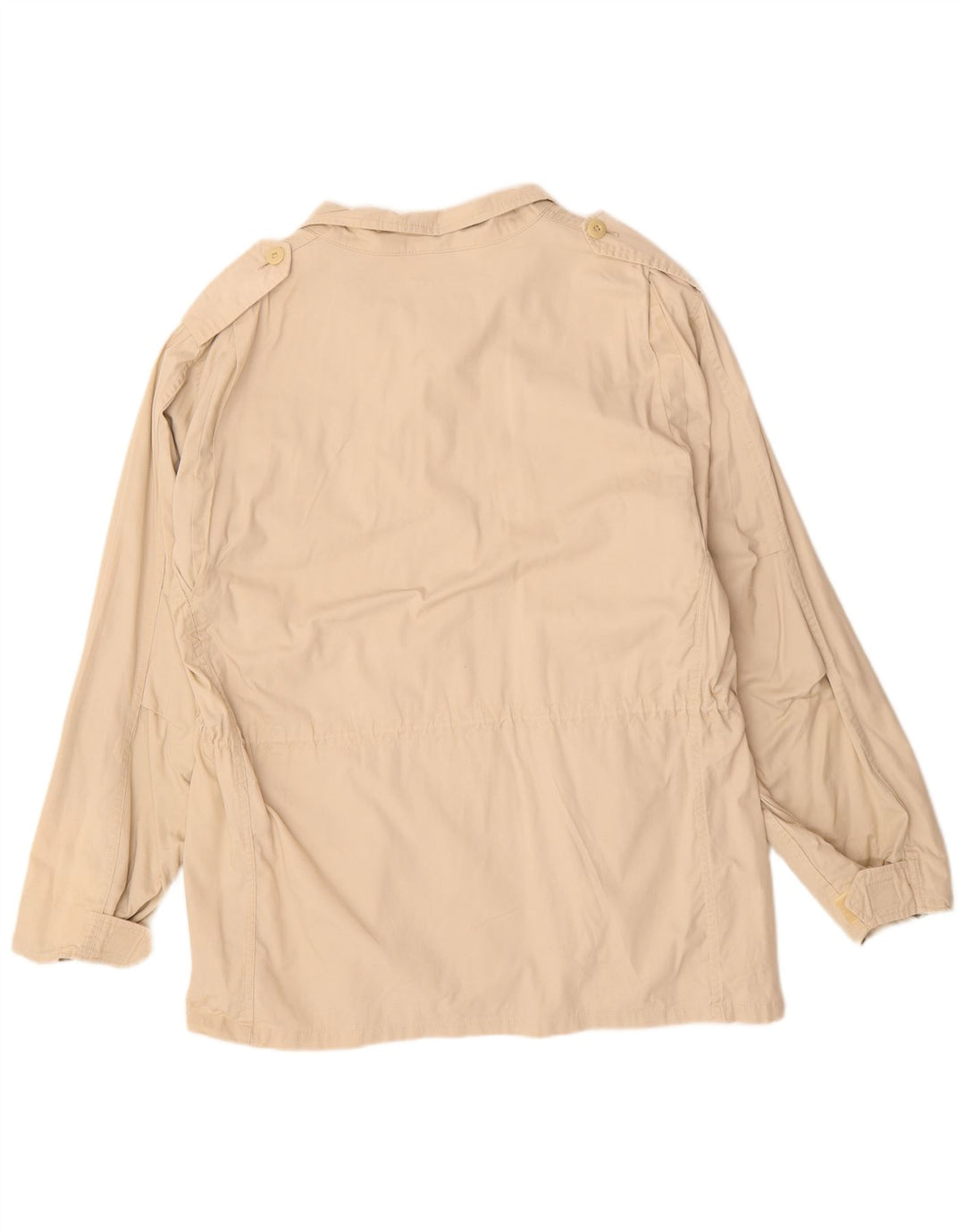 VINTAGE Chaqueta militar para hombre Reino Unido 40 Algodón beige grande