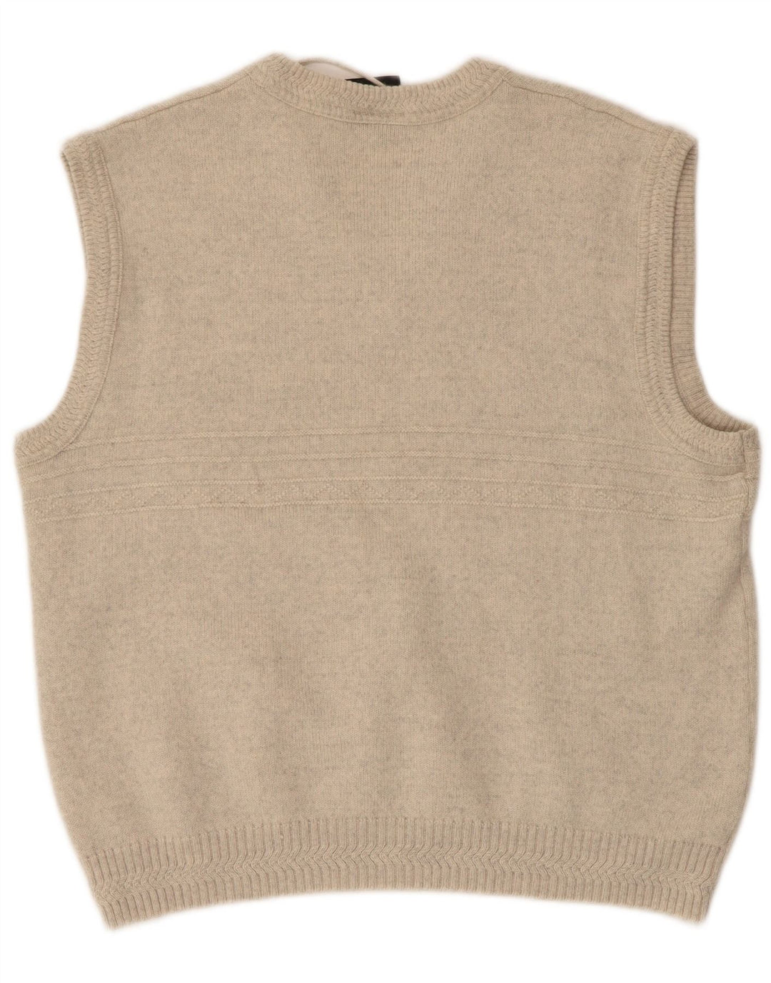 WESTBURY Camiseta sin mangas para hombre IT 48/50 Lana moteada beige mediana