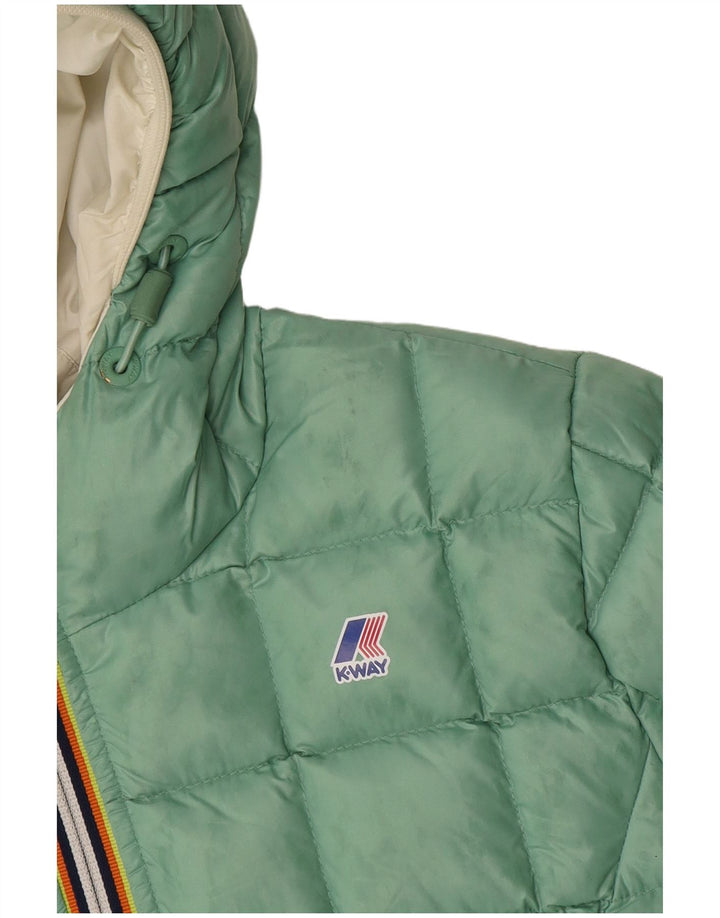 K-Way Chaqueta Acolchada Reversible Con Capucha Niña 11-12 Años Blanco Roto Poliamida