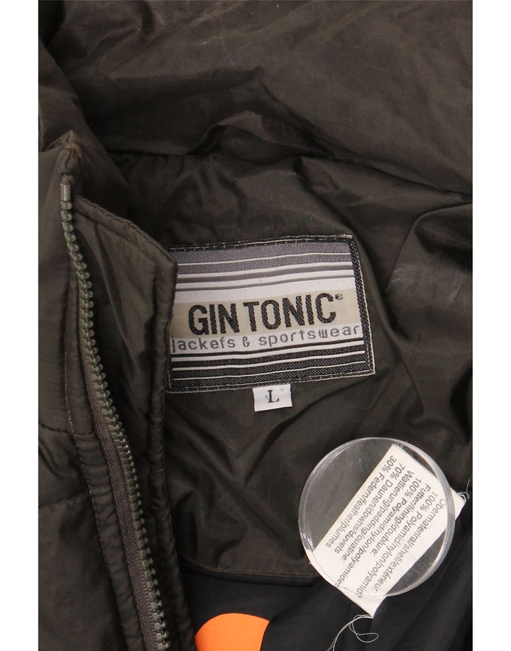 Gin Tonic Chaqueta acolchada para hombre UK 40 Large Poliamida negra