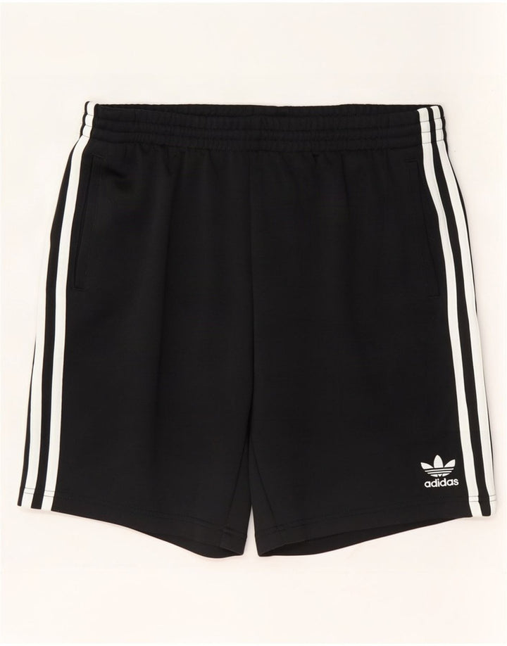 Adidas - Pantalones cortos deportivos para hombre, talla grande, poliéster negro