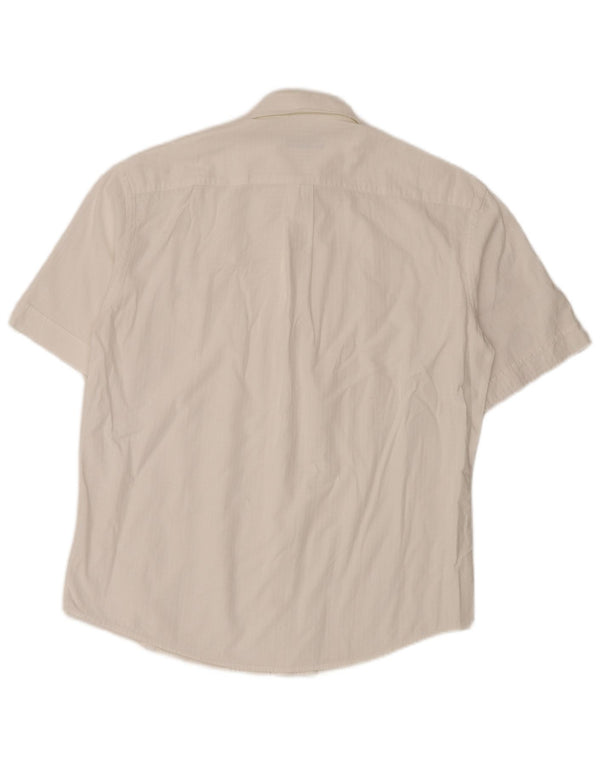 Sergio Tacchini Camisa Hombre Grande Algodón Blanco Clásico