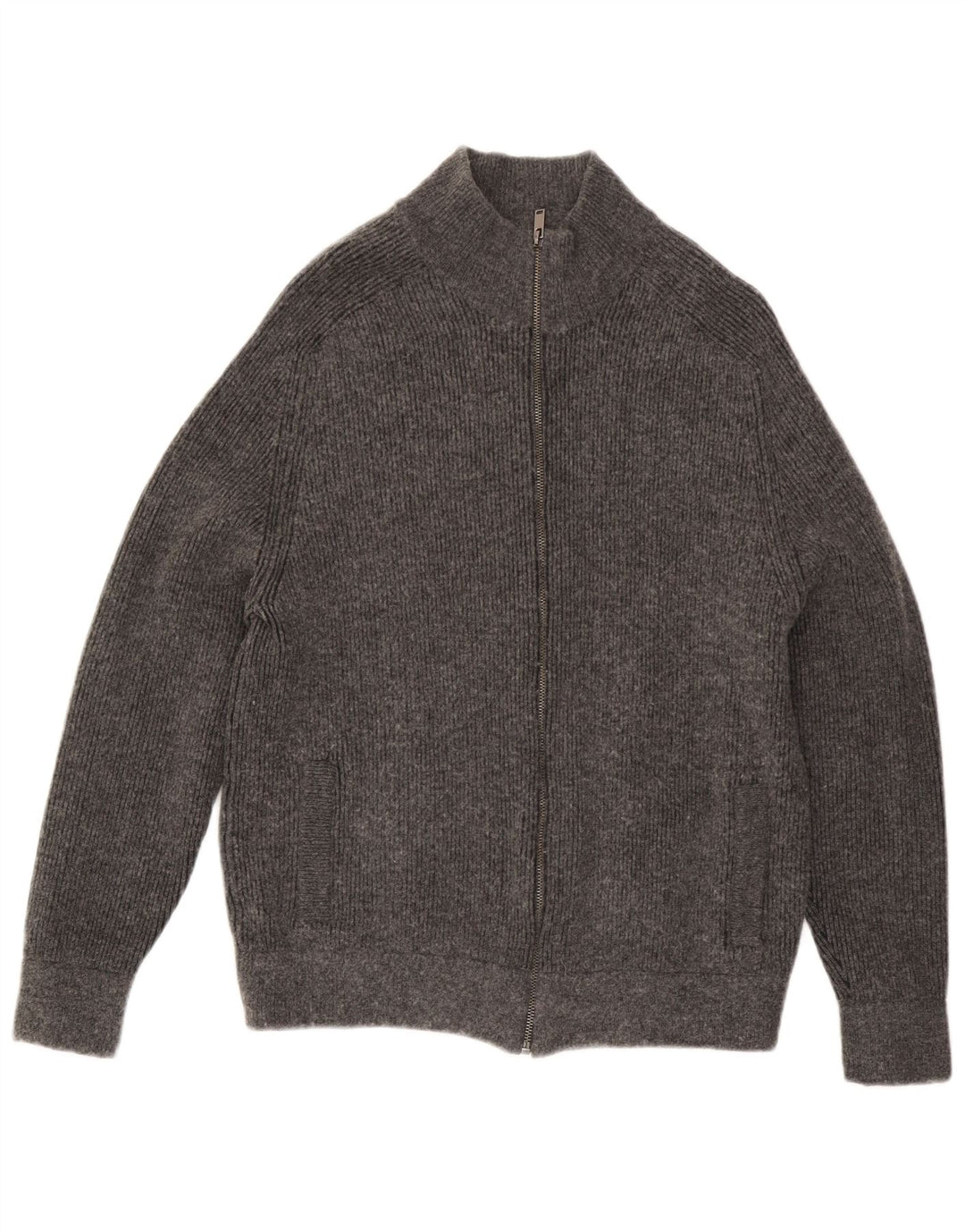 Marks & Spencer - Cárdigan para hombre, talla grande, algodón gris