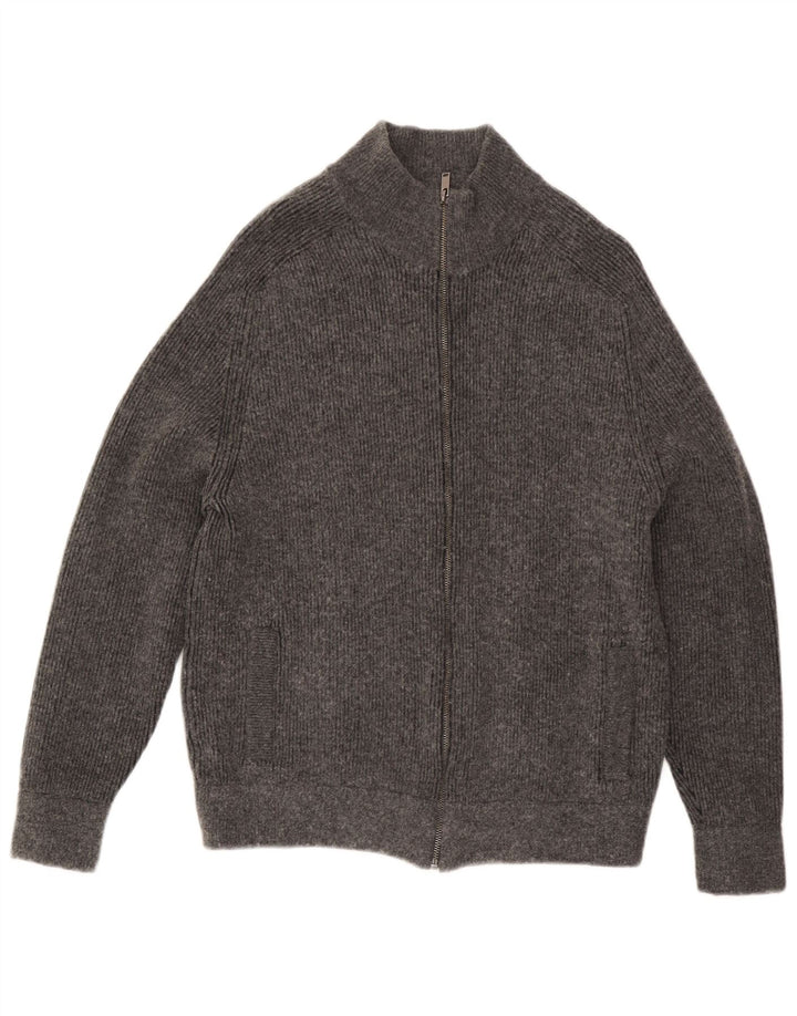 Marks & Spencer - Cárdigan para hombre, talla grande, algodón gris