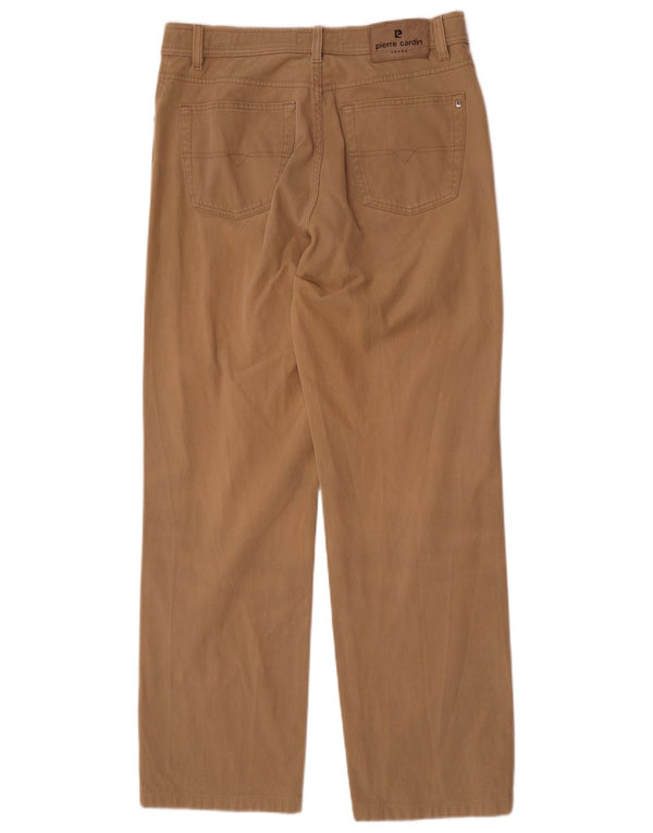 Pantalones informales rectos para hombre Pierre Cardin W35 L34 Algodón beige