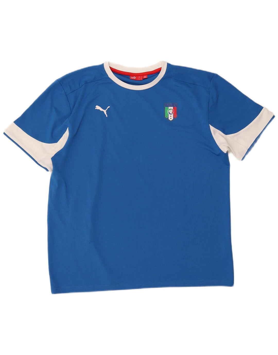 Camiseta Puma Italia Graphic para hombre, talla grande, color azul