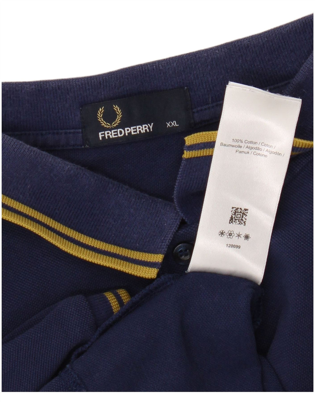 Fred Perry Polo Hombre 2XL Azul Marino Algodón