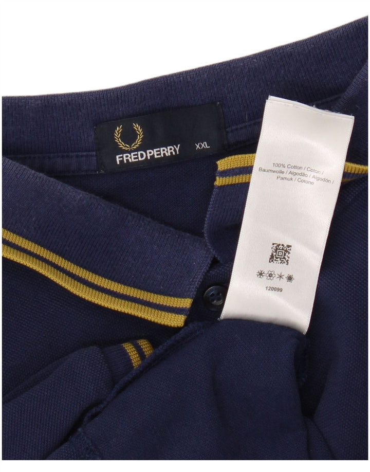 Fred Perry Polo Hombre 2XL Azul Marino Algodón