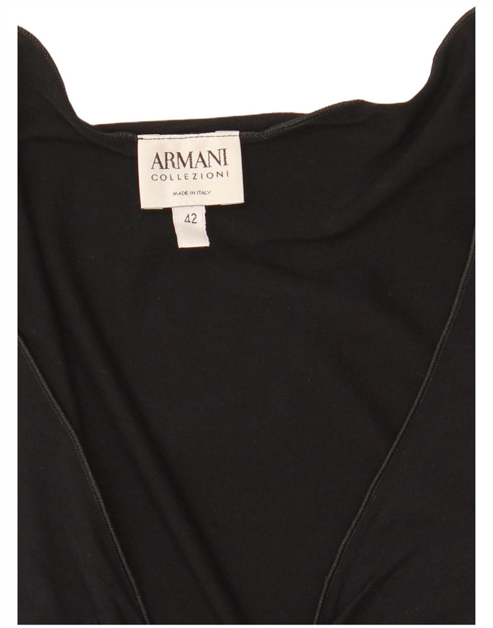ARMANI COLLEZIONI Blusa de mujer IT 42 Mediano Negro
