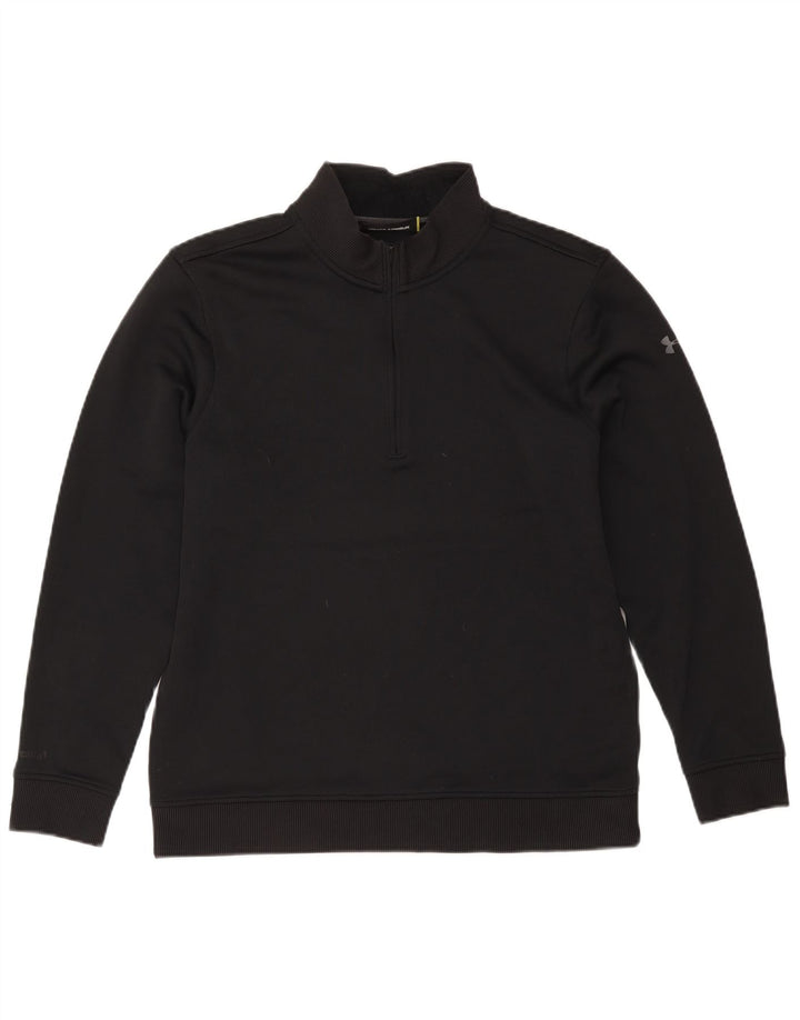 Under Armour Hombre Zip Neck Sudadera Jumper Medium Negro Poliéster