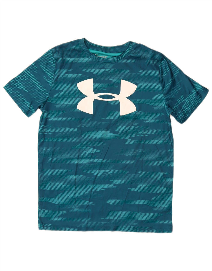 UNDER ARMOUR Camiseta gráfica Heat Gear para niños 11-12 años Grande Azul