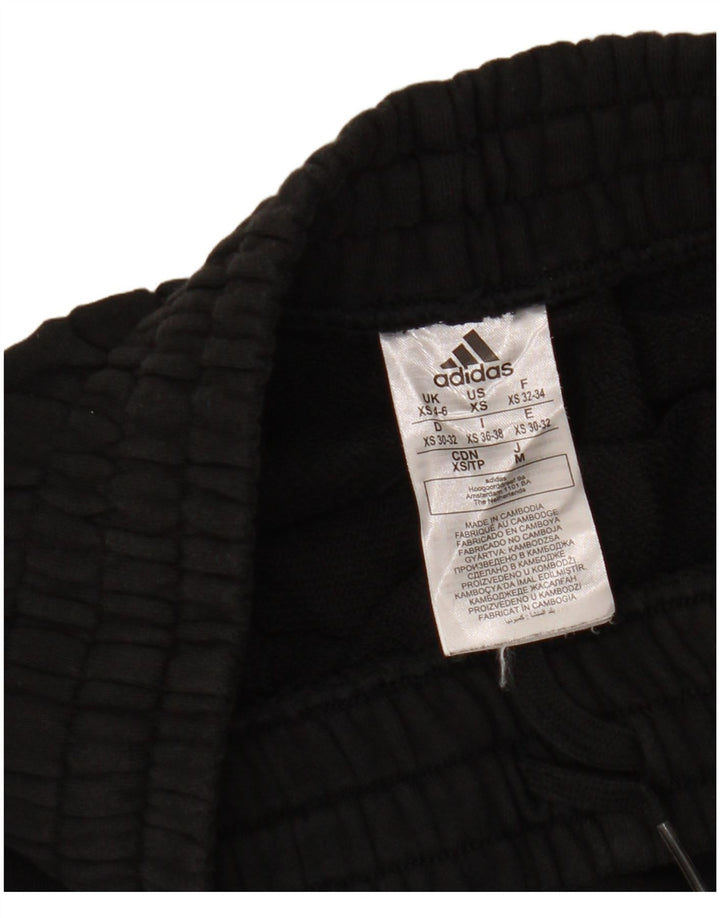 ADIDAS Pantalones de chándal gráficos para mujer Joggers UK 4/6 XS Algodón negro