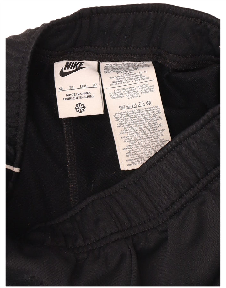 NIKE Mujer Chándal Pantalones Joggers UK 4 XS Negro Poliéster
