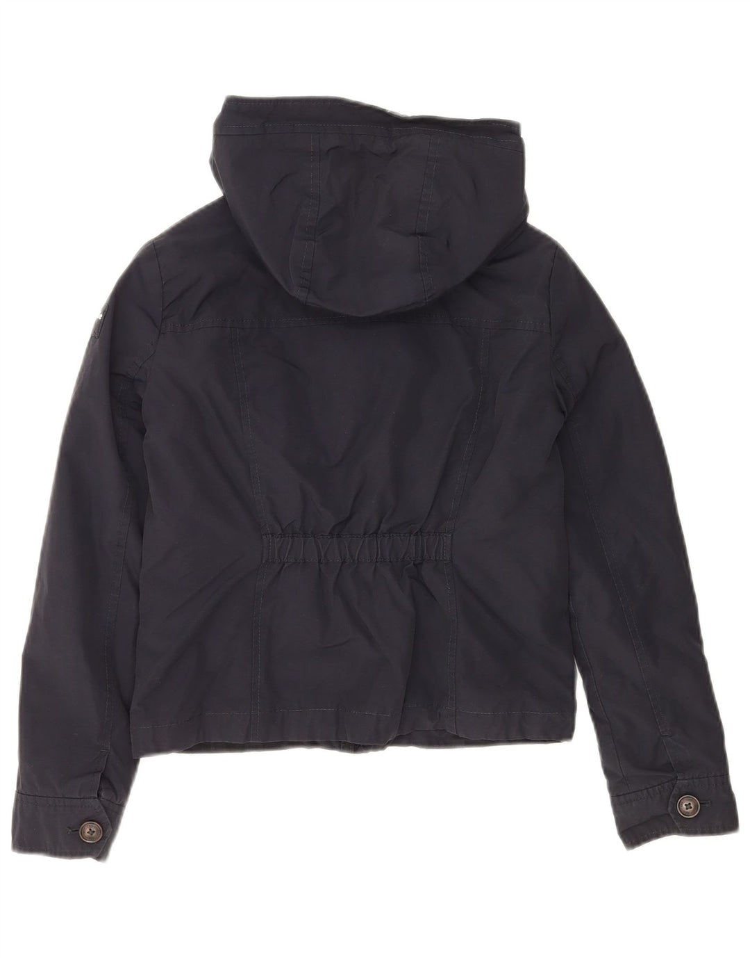 ABERCROMBIE & FITCH Chaqueta bomber con capucha para niñas 11-12 años Grande Azul marino