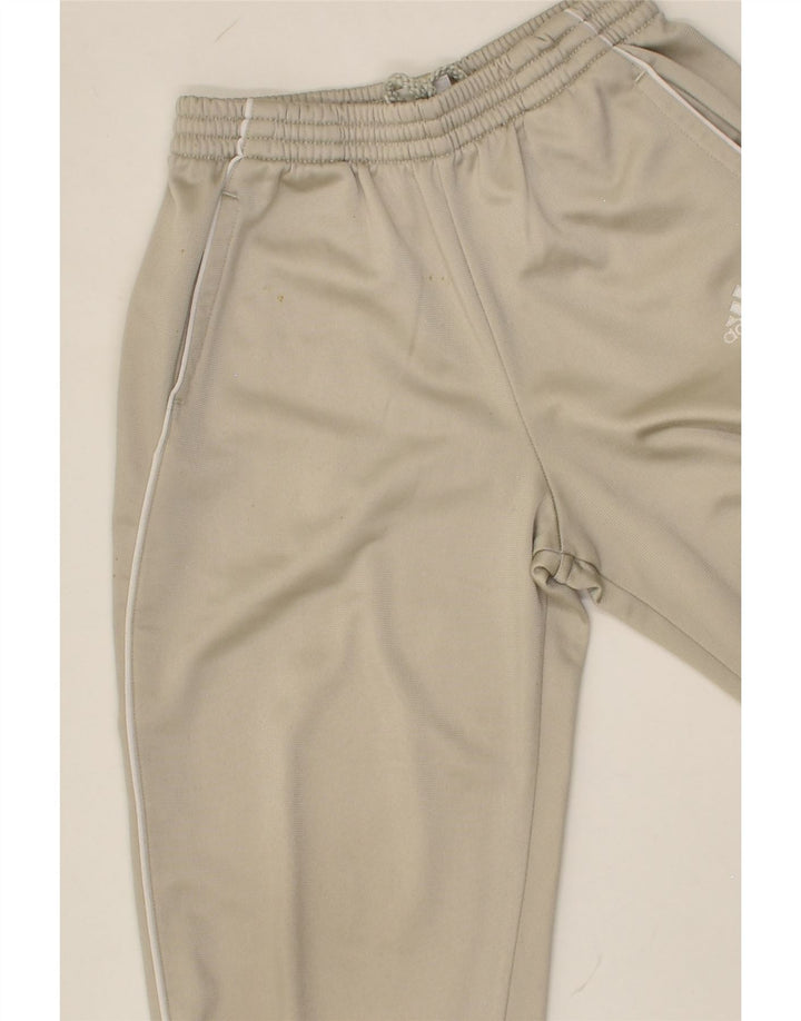 ADIDAS Girls Tracksuit Trousers 7-8 Years Grey Polyester | Vintage Adidas | Thrift | Second-Hand Adidas | Used Clothing | Messina Hembry 