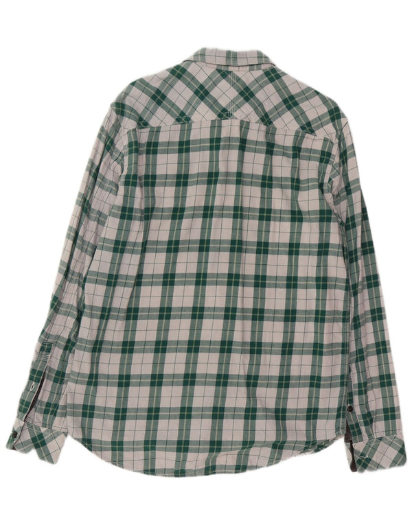 Timberland Camisa De Franela Slim Fit De Algodón A Cuadros Verde Grande Para Hombre