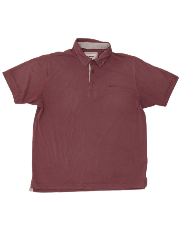Rohan Polo Hombre Grande Poliéster Burdeos