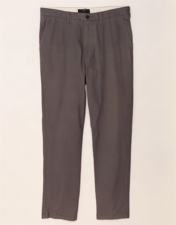 Marks & Spencer Pantalones chinos cónicos para hombre W32 L29 Algodón gris