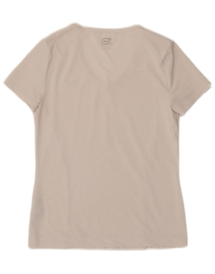 Puma Camiseta para mujer Top UK 12 Medio Blanco Poliéster