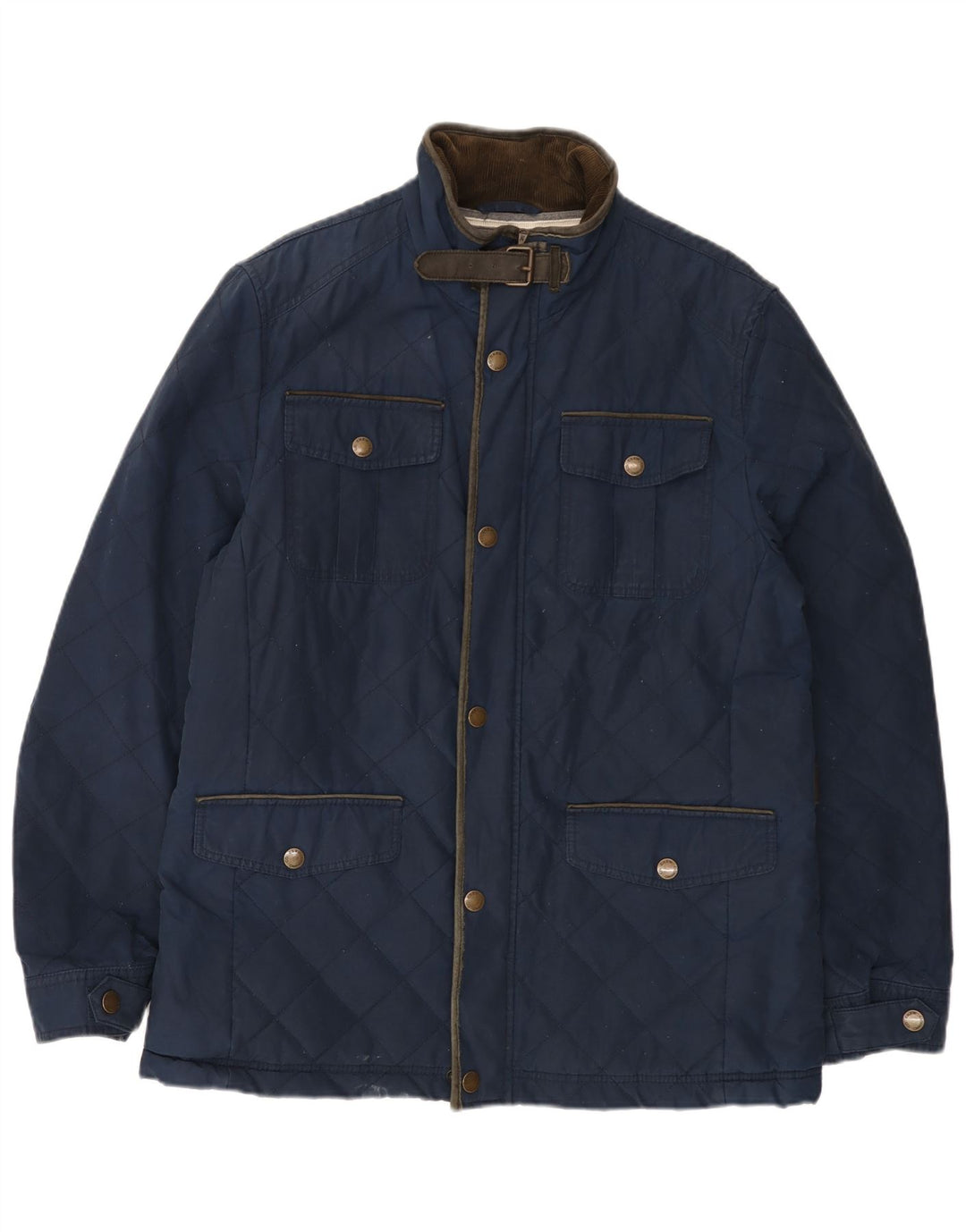 Crew Clothing Chaqueta acolchada para hombre UK 40 Grande Algodón azul marino