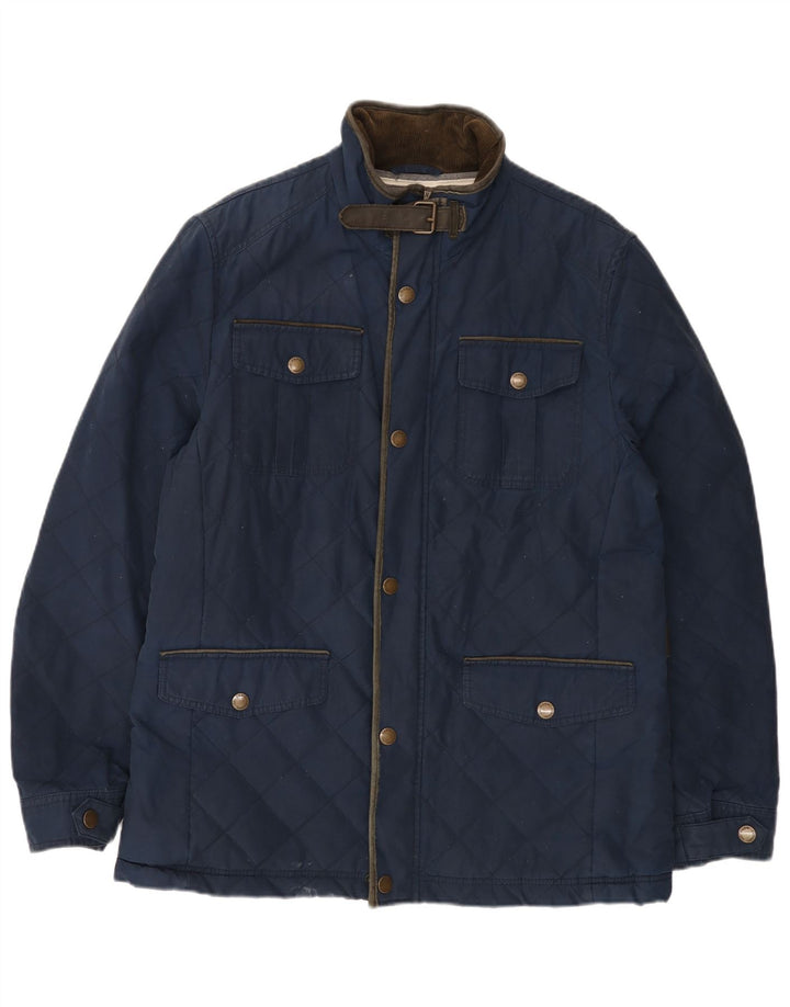Crew Clothing Chaqueta acolchada para hombre UK 40 Grande Algodón azul marino