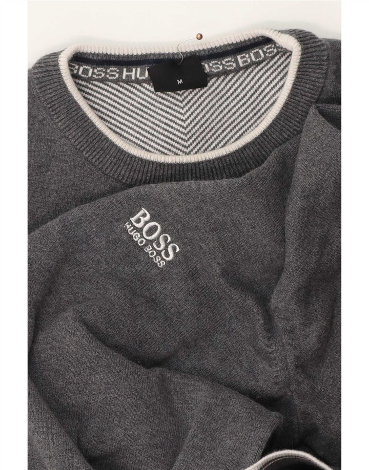 Hugo Boss Hombre | Jersey con cuello redondo Gris medio