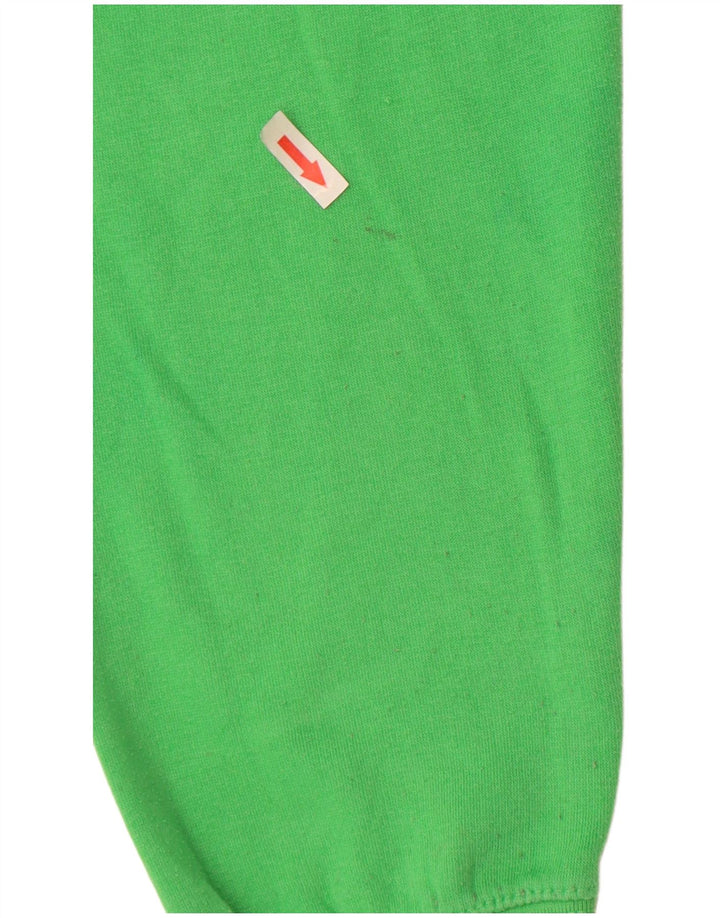 Zara Mujer Crop Sudadera Jumper UK 44 Poliéster Verde Medio