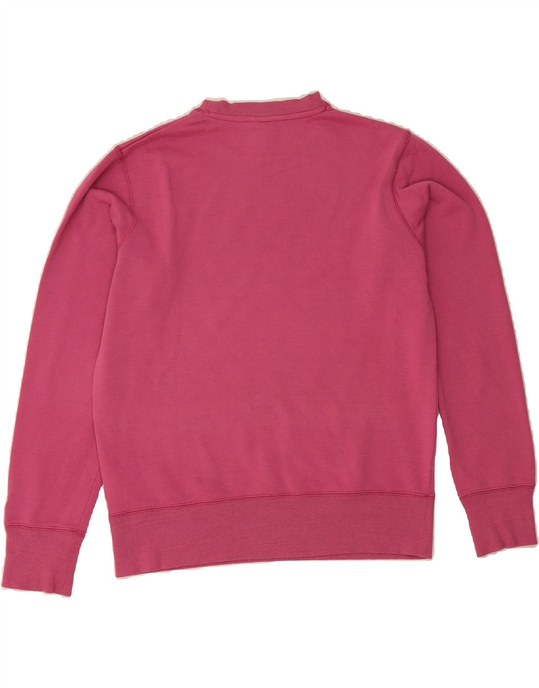 NEW BALANCE Womens Graphic Sweatshirt Jumper UK 10 Small Pink Polyester Vintage New Balance and Second-Hand New Balance from Messina Hembry 