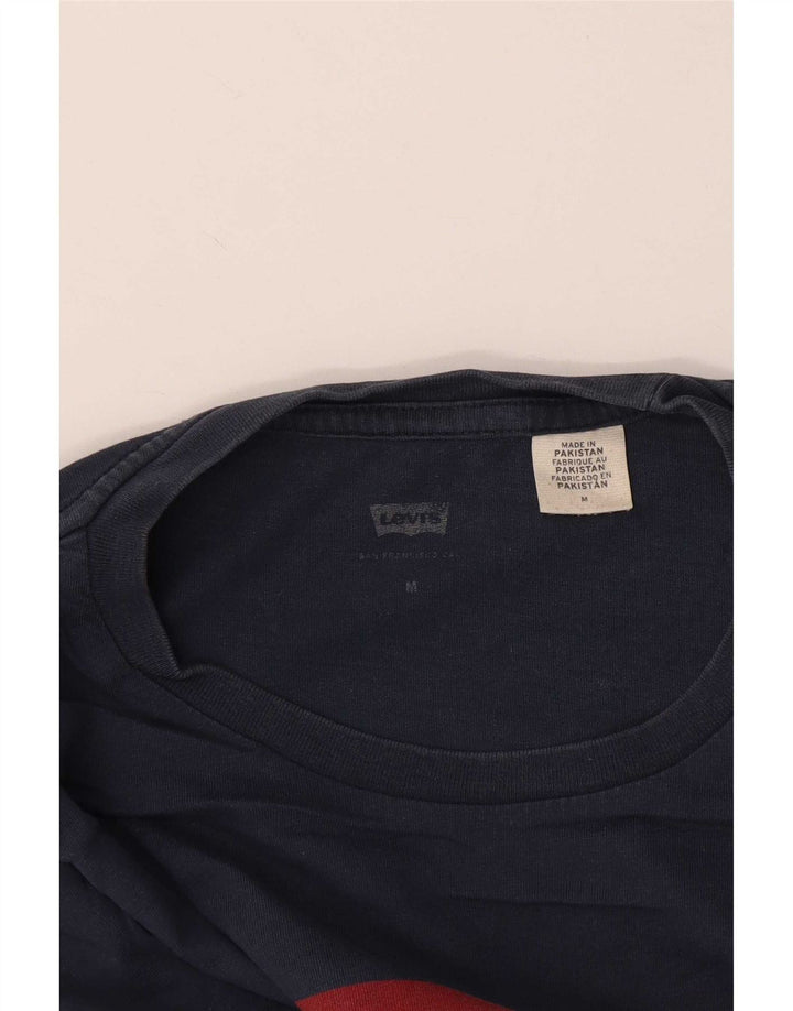 Levi's Hombre Camiseta Gráfica Top Medium Azul Marino