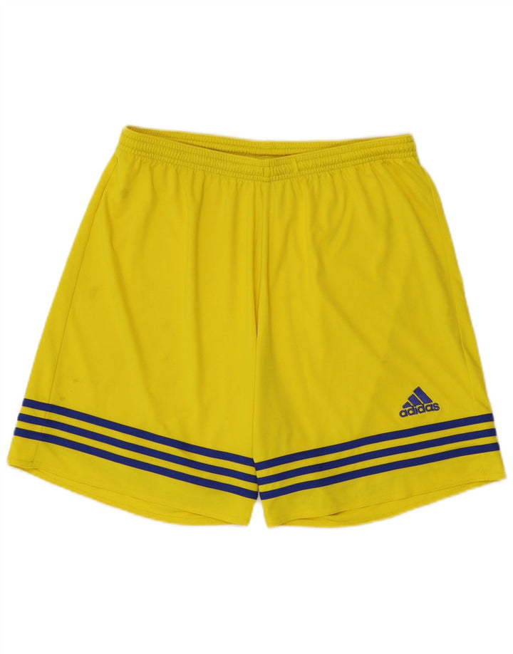 Adidas Mens Climalite Sport Shorts Grande Amarillo Poliéster