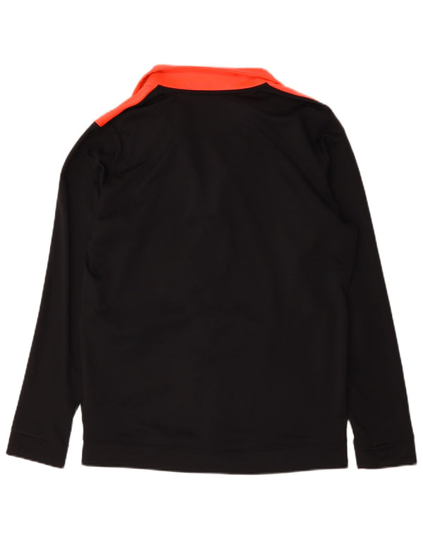 Under Armour Chaqueta tipo top de chándal ajustada para hombre, talla pequeña, color negro