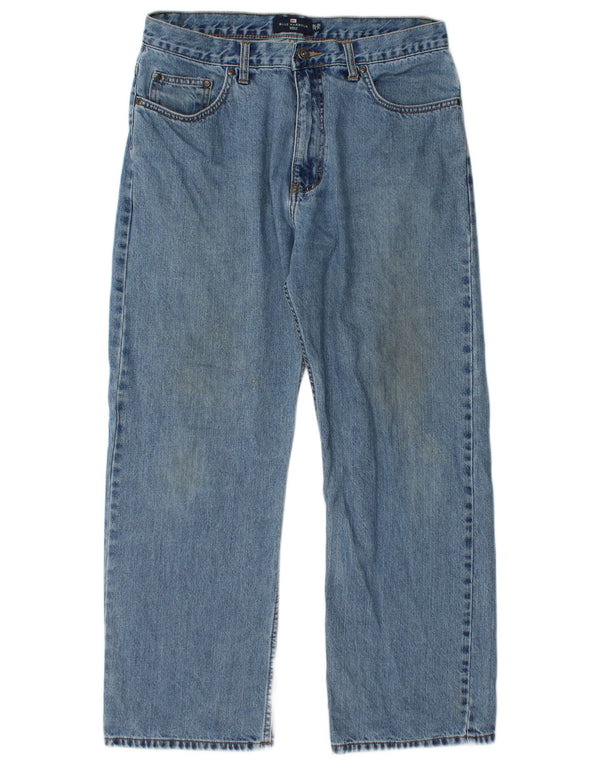 Marks & Spencer Vaqueros rectos azules Harbor para hombre W34 L29 Algodón azul