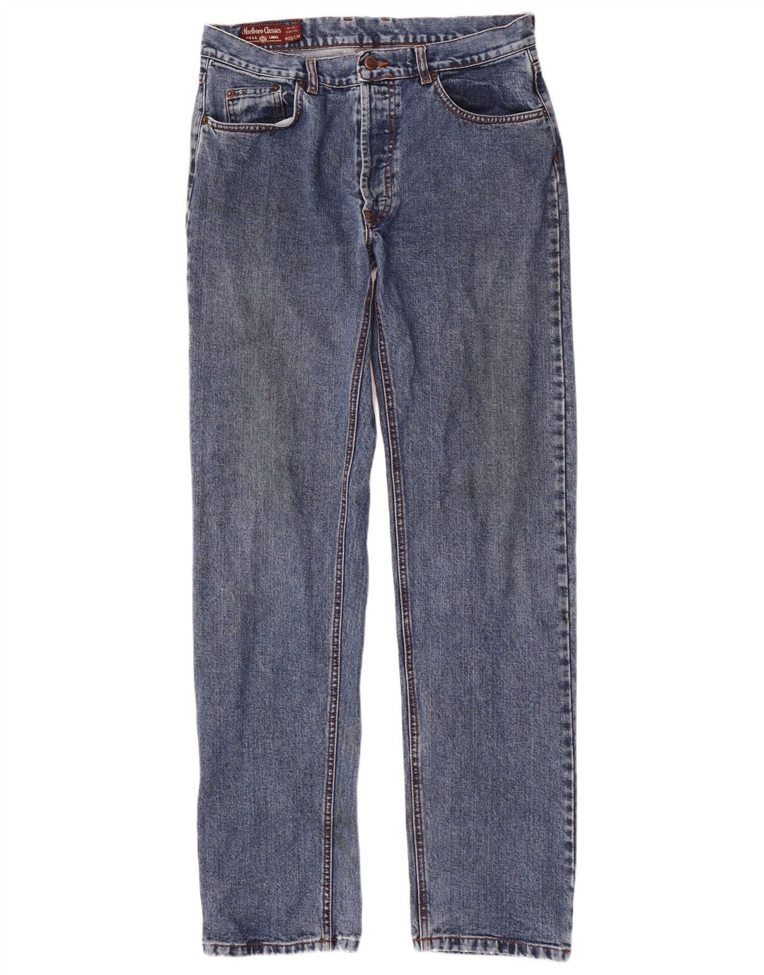MARLBORO CLASSICS Vaqueros rectos para hombre W33 L34 Algodón azul