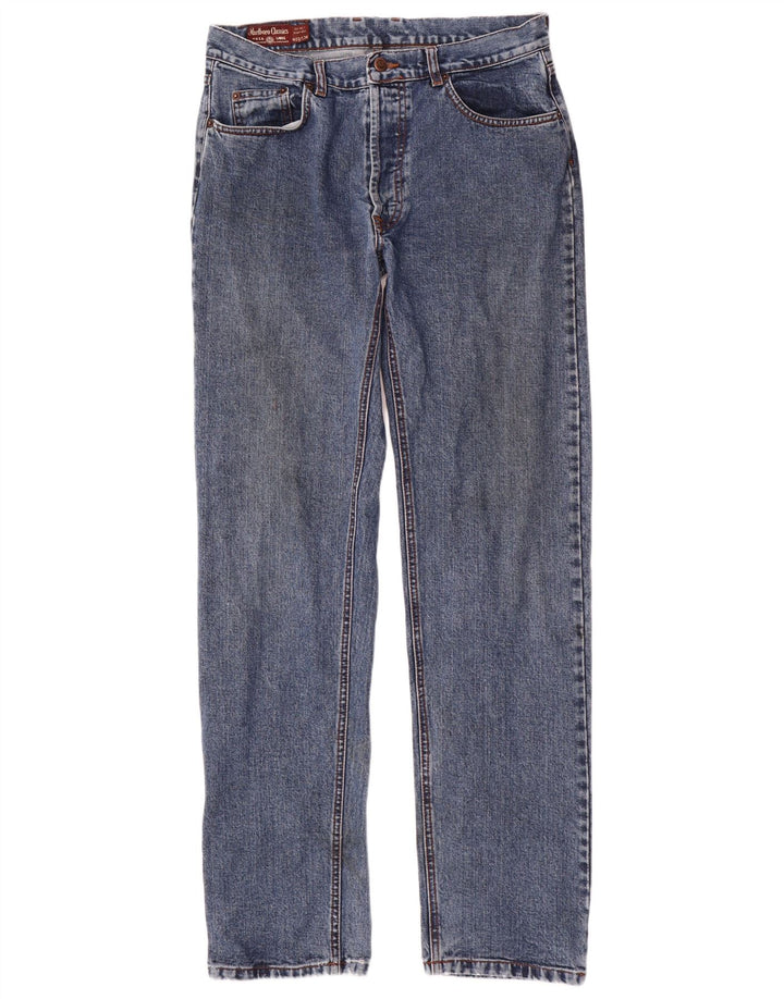MARLBORO CLASSICS Vaqueros rectos para hombre W33 L34 Algodón azul