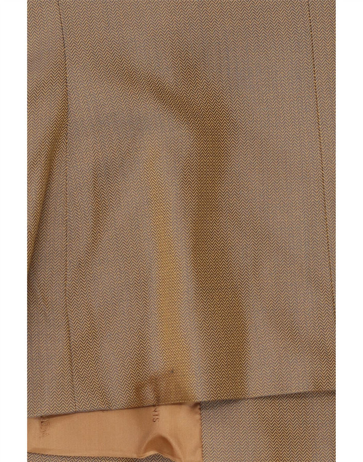 Escada Chaqueta Blazer Elements para Mujer UK 42 Medium Beige Herringbone
