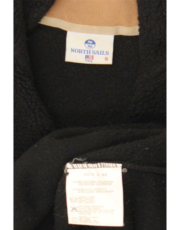 North Sails Jersey De Forro Polar Con Cremallera Para Hombre Pequeño Poliéster Negro