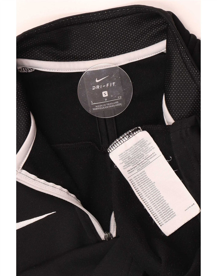 Nike Dri Fit - Chándal con cremallera y cuello para hombre, talla pequeña, color negro
